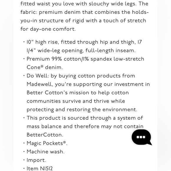 Madewell The Perfect Vintage Wide Leg Jean in Harding Wash - Picture 10 of 14